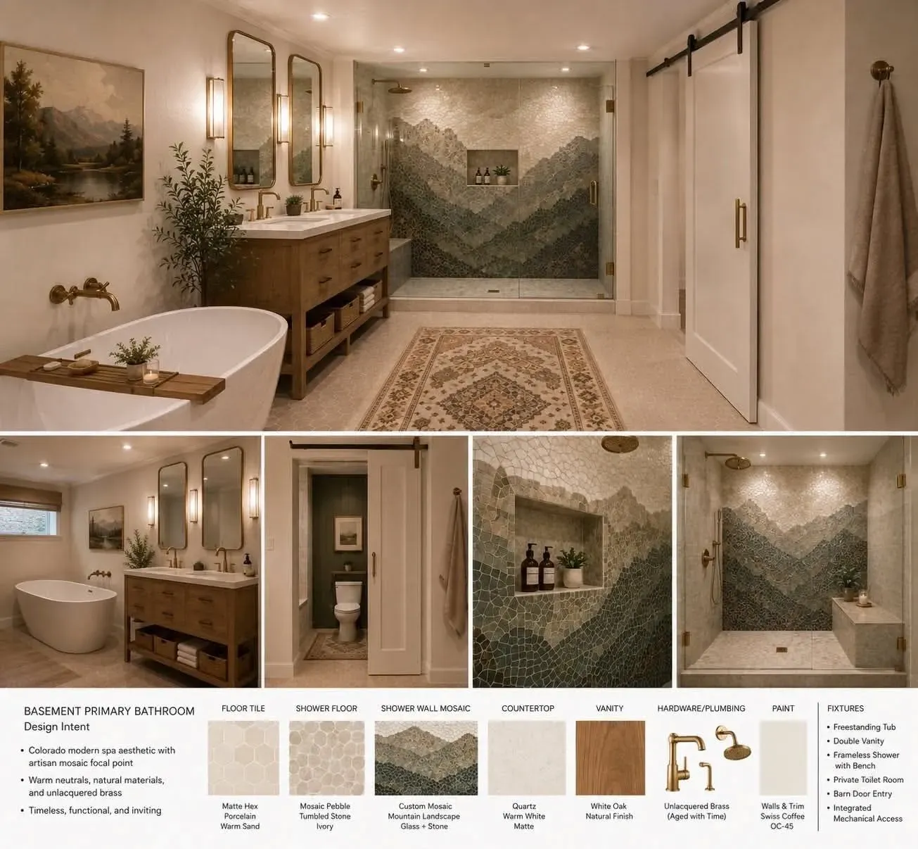 Granite Mountain Peak Primary Bath — Colorado